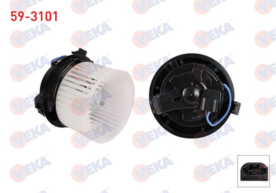 Veka 59-3101 Heater Motor Nissan Qashqai (J11) 2018 — Heater & Blower