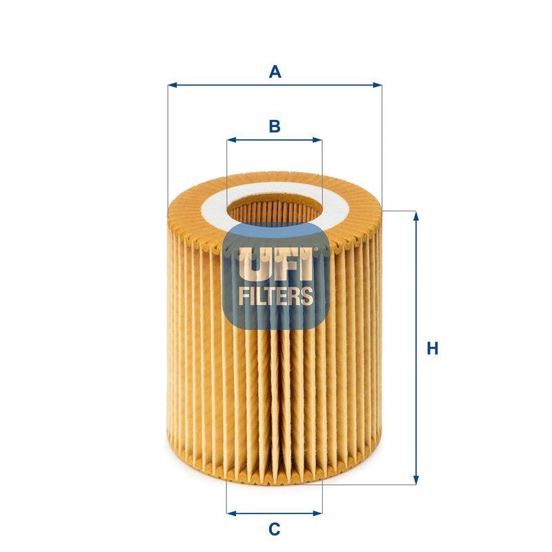 UFI Oil Filter 25.028.00 - Compatible with E46-E90 1.8-2.0L Cars — Oil Filters