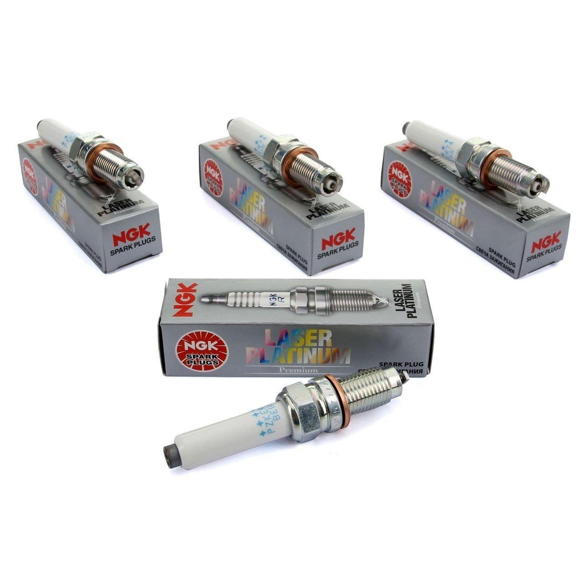 NGK Spark Plug Set for Seat Leon 1.4 EcoTSI - Compatible with 2015+ Models — Coils & Plugs