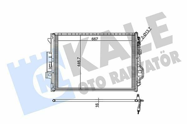 Kale AC Radiator 343050 - Condenser for S-Class W221 (2005-2013) & C216 (2006-2013) — Radiators & Fans