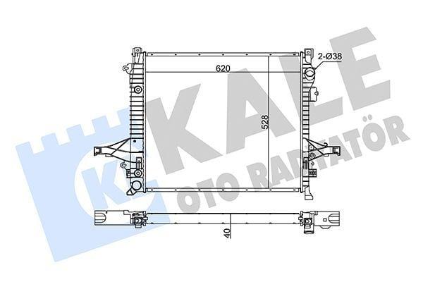 KALE Radiator - Compatible with 03-Vo.XC90.I 2.2-3.5 — Radiators & Fans