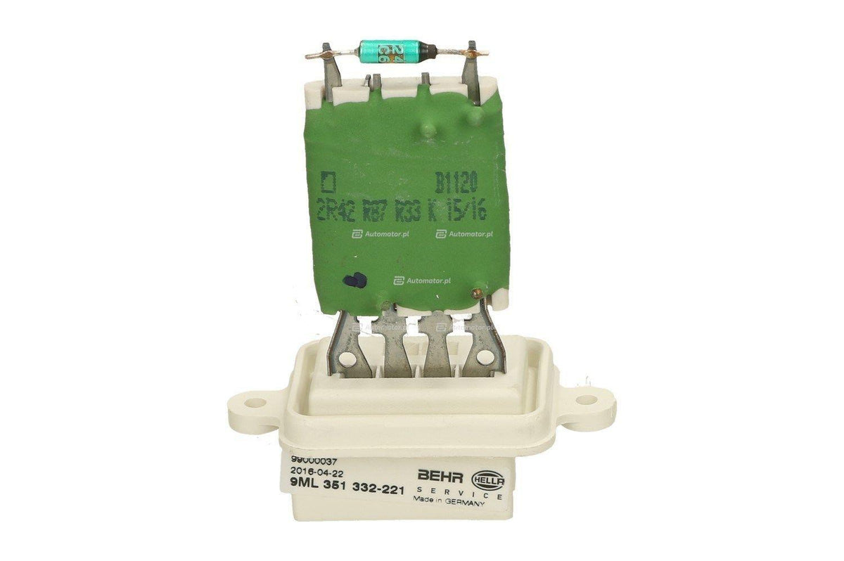 BEHR-MAHLE Heater Resistor for Opel Meriva - Compatible with Manual Climate Control — Behr Mahle, Heater & Blower