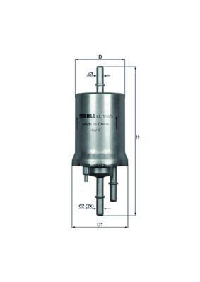 MAHLE KL156-3 Fuel Filter - Fits Beetle and Bora — Fuel Delivery