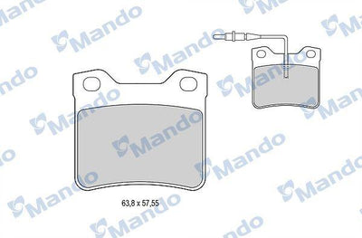 Mando MBF015658 Brake Pad Rear 96-98 Vito 2.0-2.3 — Brake Pads