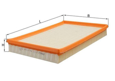 Mahle LX613 Air Filter (341*206*42) Opel Vectra B 1.6i 1.8i 2.0i 2.5i V6 X16szr X16xel Z1 — Air & Cabin Filters