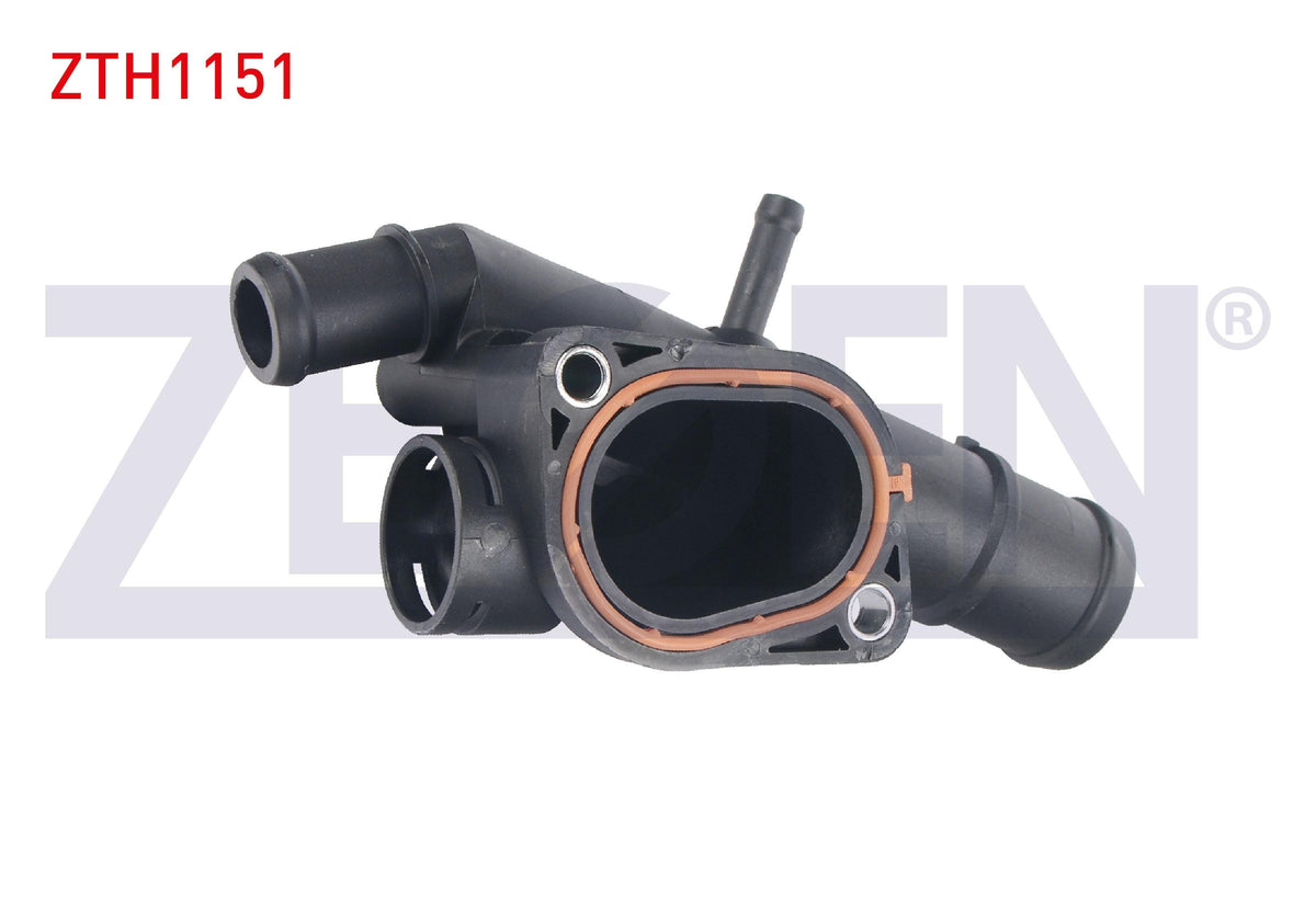 Zegen ZTH1151 Thermostat Flange Plastic Octavia 2.0 TDI Rs 2004-2012 / Superb 2.0 TDI 2010-2015 / G — Water Pump & Thermostat