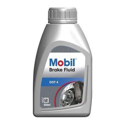 Mobil Brake Fluid Dot 4 - 500 ml Brake Hydraulic 0.5 Litre — Fluids & Chemicals