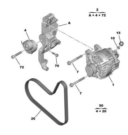 Opel Grandland X V Belt Kit — Belts