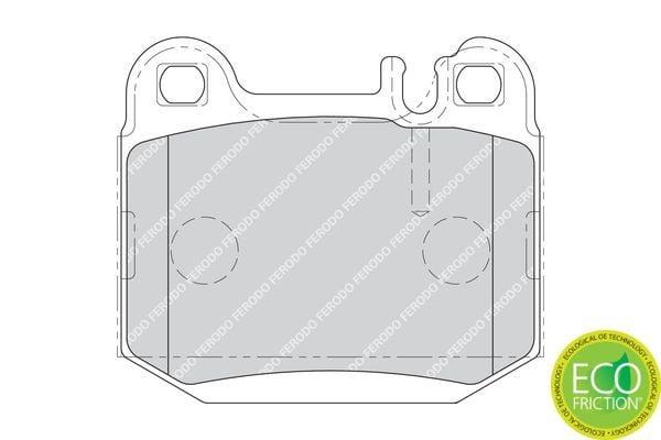 FERODO FDB1512 Brake Pad Set - Rear for ML-Class W163 (1998-2005) — Brake Pads
