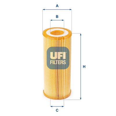 Ufi 25.080.00 Oil Filter Touareg 10 A4 A5 A6 A8 Q5 08 Q7 10 Cayenne 10 Panamera 11 — Oil Filters