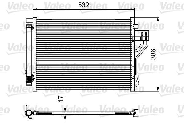 VALEO AC Radiator Condenser - Fits 2010-2016 Hyundai ix35 & Sportage 1.7 & 2.0 CRDi — Condensers & Evaporators