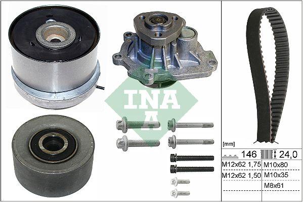 INA 530072430 Timing Set + Water Pump 03-Astra.G.H.J-Vectra.C-Insignia.A-Cruze 1.6 *Z16xep* 146Dis — Water Pump & Thermostat