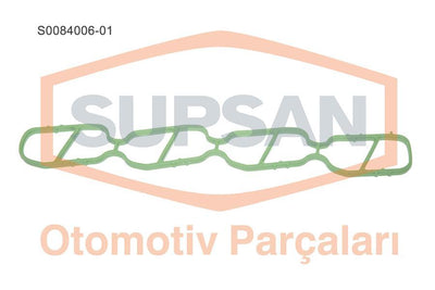 Supsan S0084006.01 Gasket Manifold Intake Silikon (Fiat: Doblo Palio Albea 1.3 JTD 16V Opel: Astra Corsa) — Gaskets & Seals