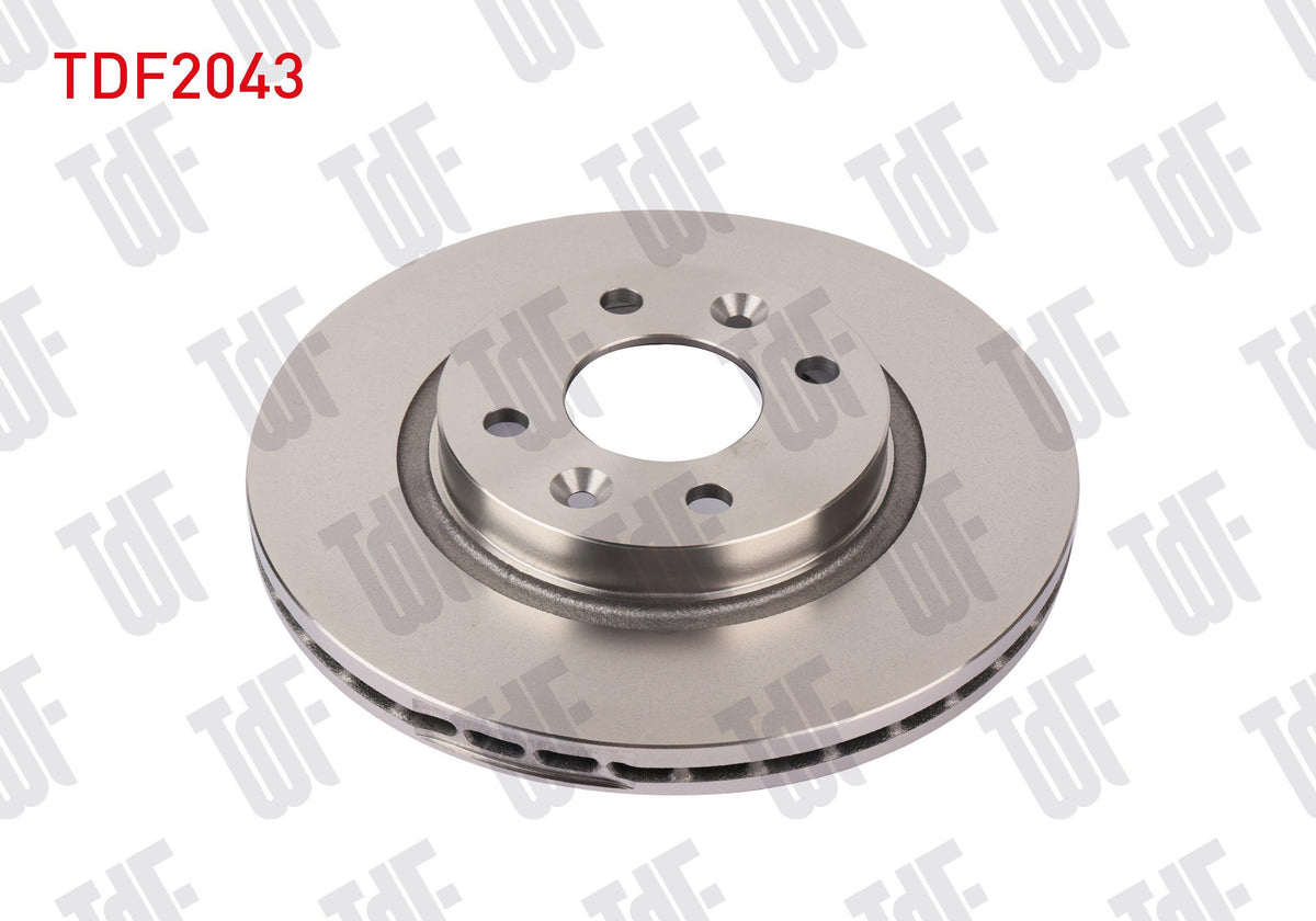 TDF 2043 Front Brake Disc Renault R19-Clio I 91 > 96 Clio II 98 > Kangoo 01 > Megane I 96 > Megane II — Brake Rotors & Drums