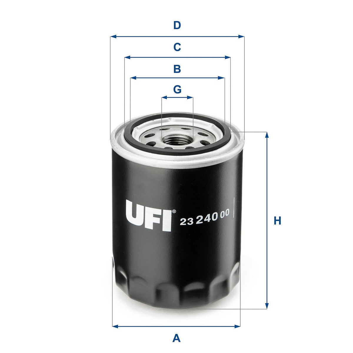 Ufi 23.240.00 Oil Filter Nissan Sunny/Primera/Terrano/Almera 1.6 90-06 — Oil Filters