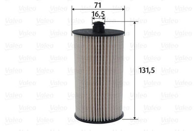Valeo 587071 Fuel Filter Crafter 2.5 TDI Bjm Bjk — Fuel Delivery