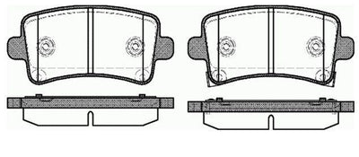 MGA 55196 Rear Brake Disc Brake Pad Wva 24421 (Opel: Insignia All Model 08 -) ‘ 17-18 (Inch) Rim ‘ — Brake Pads