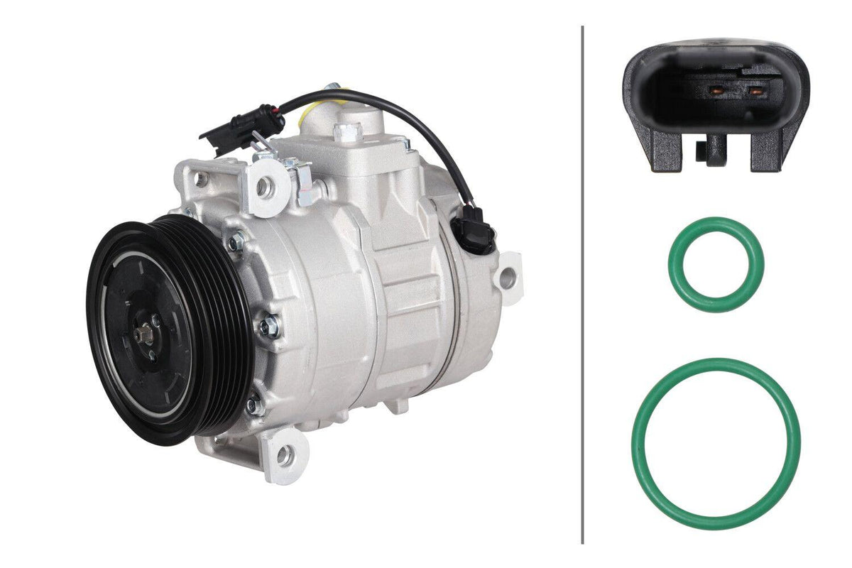 Hella 8FK366202-811 A/C Compressor BMW N52 E81 E82 E87 E92 E90 E84 F01 E83 F25 E70 Z4 E89