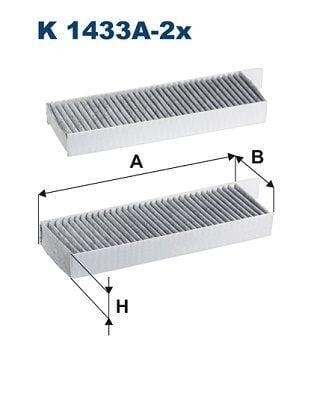 FILTRON K1433A-2X - Cabin Filter for Opel and Peugeot — Air & Cabin Filters
