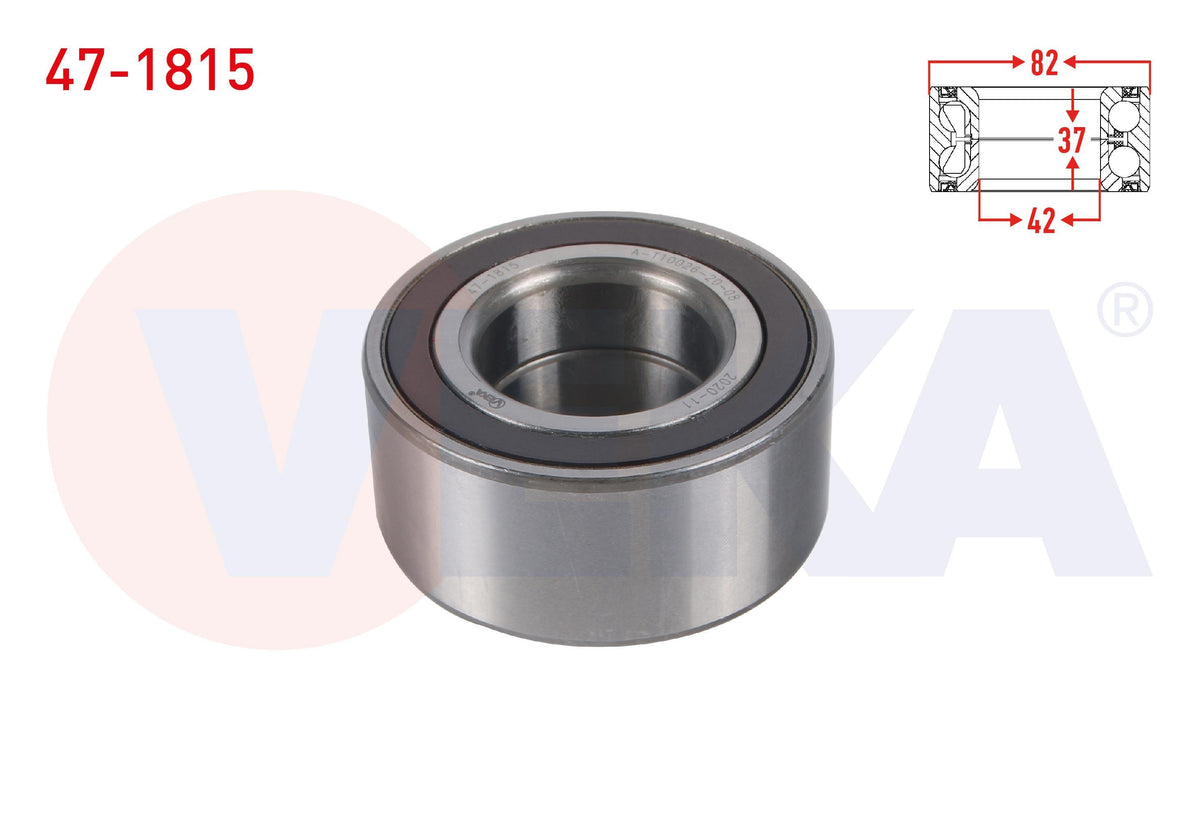 Veka 47-1815 Front Wheel Bearing Left-Right ABS li Large Type 42X82x37 Fiat Doblo 1.6 Mjt 2010-/ Stilo 1.9 J — Wheel Bearings