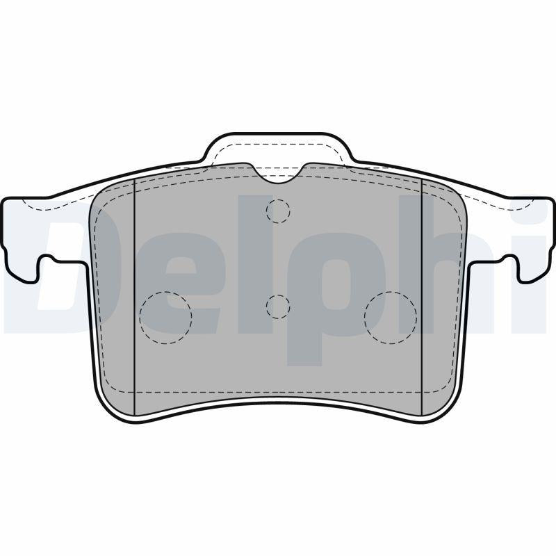 Delphi LP2179 Brake Pad Rear Jaguar Xf I (X250) Xfr-S 09-15 Xj (X351) 09 — Brake Pads