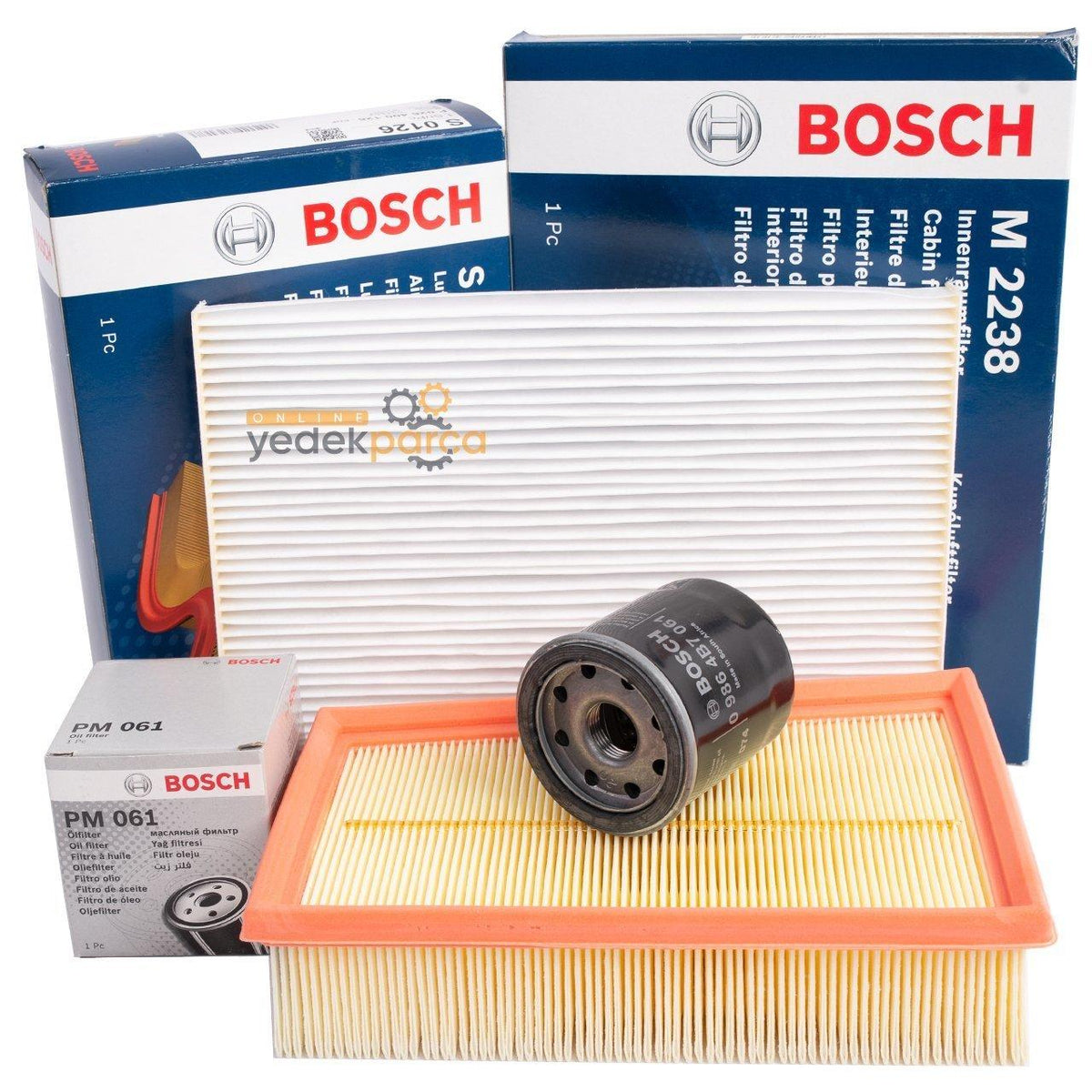 Bosch Nissan X-Trail 2007-2013 2.0 Gasoline Scheduled Service Filter Set — Maintenance & Service Kits