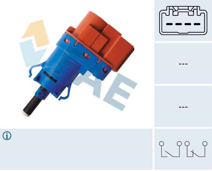 FAE 24796 Brake Light Switch Fiat Egea/Doblo III/Bravo/Punto/Linea/Fiorino/Nemo/Combo D