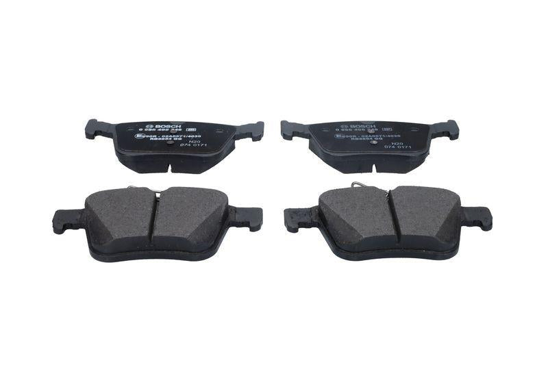 BOSCH Brake Pads Rear 0986495346 - Low-Metallic, Noise-Reducing
