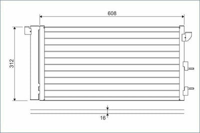 VALEO 818005 A/C Condenser - Condenser for 04-Panda — Condensers & Evaporators