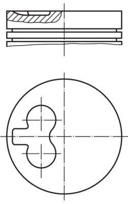 MAHLE Piston + Piston Ring 0.50 92 mm For Peugeot Boxer 2.5D — Pistons & Rotating