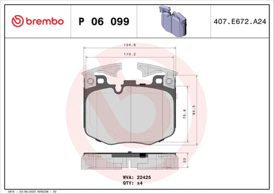 Brembo P06099 Brake Pad Front & Rear Low-Met BMW G30 G20 G01 G02 G05 G06 G07 G29 G11 G12 G14 G15 G16 — Brake Pads