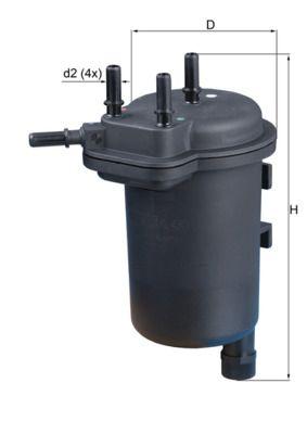 Mahle KL430 Diesel Filter Clio II Kangoo Thalia 1.5 dCi K9K — Fuel Delivery