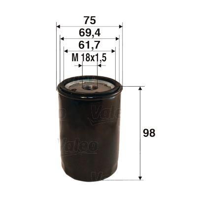 Valeo 586078 Oil Filter (Opel Astra F 1.7 D) — Oil Filters