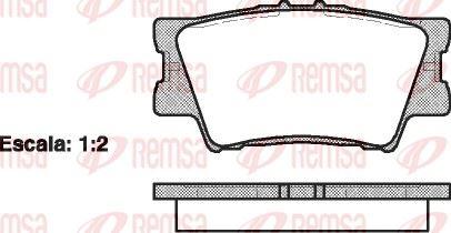 REMSA 1231.00 Brake Pad Camry _Xv3_ 11 01 — Brake Pads