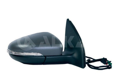 Alkar 6130124 Outer Rear View Mirror Right Electric Heated Primed Automatic Folding with Turn Sig — Tail, Signal & Reflectors