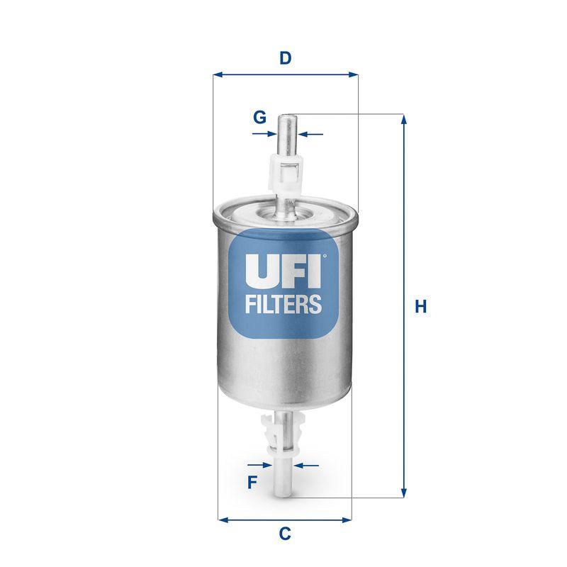 Ufi 31.515.00 VW Polo Ibiza 1.6-1.4 16V Fuel Filter 6X0201511 818568 Genuine Mounting