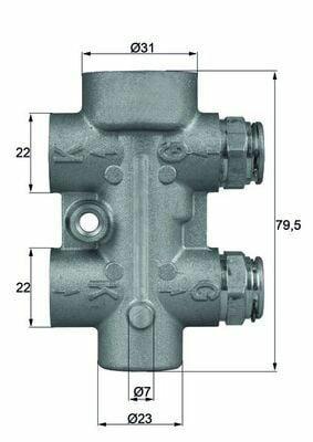 MAHLE TO880 Thermostat 80°C - Cooling System Component — Water Pump & Thermostat