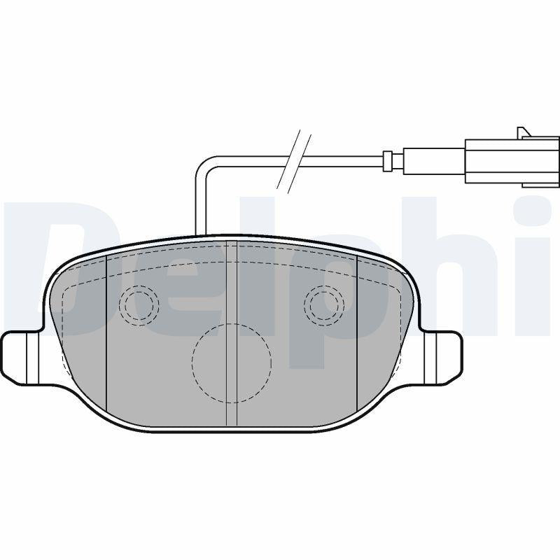 Delphi LP2223 Brake Pad Rear Giulietta (940) 1.8 TBi 10 — Brake Pads