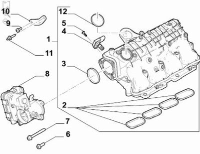 OPAR 46341064 Intake Manifold Gasket Fiat Egea/Doblo/Fiorino 1.3 MJT Euro6 — Gaskets & Seals