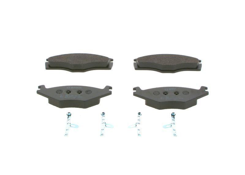 bosch-0986468873-brake-pads-front-view, bosch-0986468873-brake-pads-back-view, bosch-0986468873-brake-pads-technical-specs BOSCH 0986468873 Brake Pads - Quality Low-Metallic Material for Golf I, II, and Caddy | 19.2 mm Thickness BOSCH 0986468873 Brake Pads - Compatible with Golf & Caddy bosch, brake-pads, car-parts, golf, caddy, low-metallic, automotive, car-owners, mechanics, ai-generated