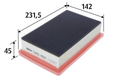 Valeo 585484 Air Filter (Fiat 500L) — Air & Cabin Filters