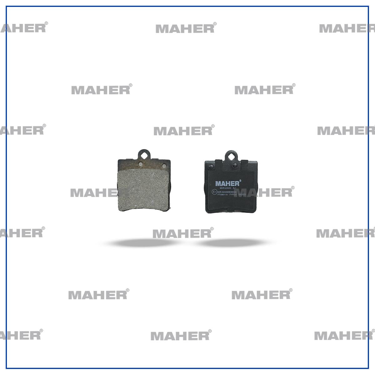 MAHER 23545 Brake Pad Mercedes 95-02 W210 E Series / Mercedes W203 C Series Rear — Brake Pads