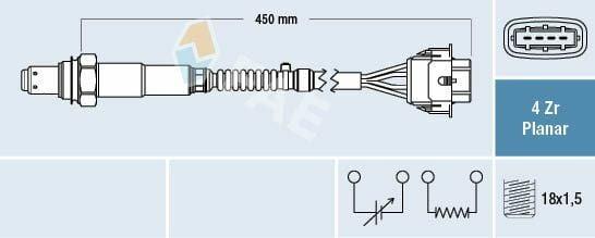 FAE Lambda Sensor for Corsa C 1.0 Z10XE - Universal Replacement — Oxygen & Air-Fuel