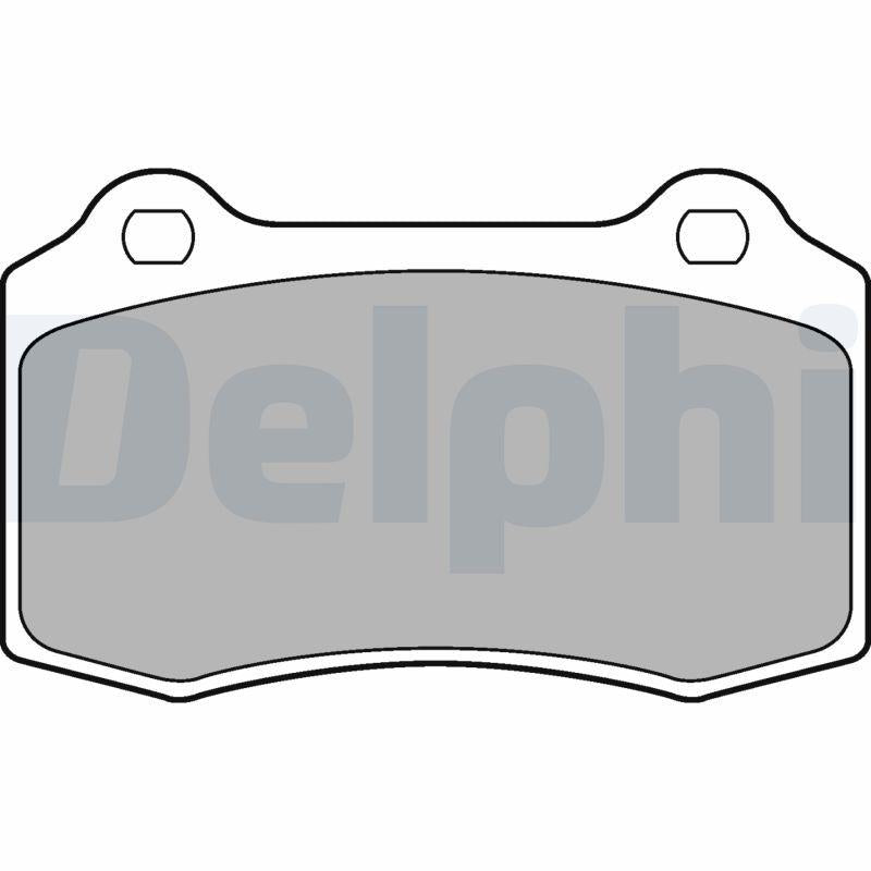 Delphi LP1700 Brake Pad Front (Peugeot 208-Citroen Ds3-2010 /) — Brake Pads
