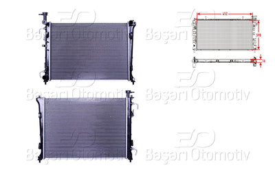 Wisco 3113530-00 Water Radiator Brazing At 598X452x16 mm Kia Cerato 1.6 Cwt 08 > — Radiators & Fans