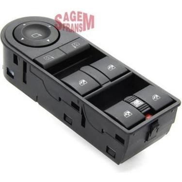 SAGEMFRANS 400111 Glass Switch Front Left Astra.H-Zafira.B Quad — Switches & Relays