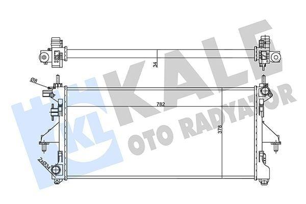 KALE 356455 Radiator for 06-Ducato 2.3D - Durable Aluminum & Plastic Construction — Radiators & Fans