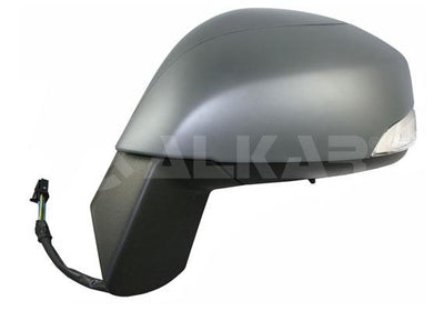 Alkar 6150233 Outer Rear View Mirror Left Electric Aspheric Heated Primed Automatic Folding with — Tail, Signal & Reflectors
