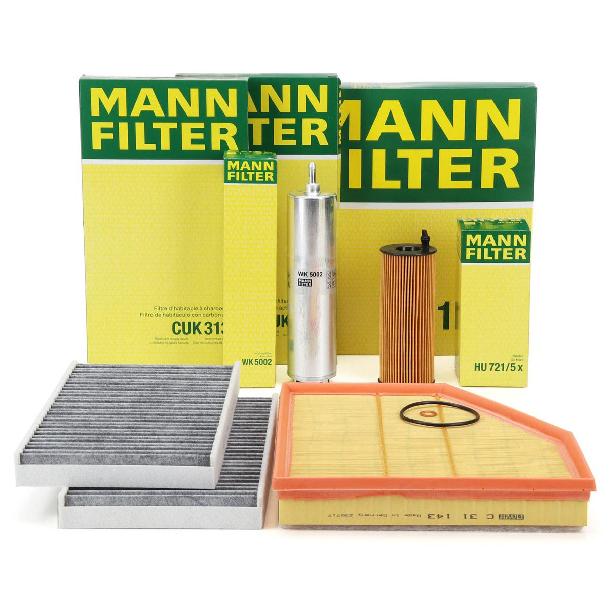 Mann Bmw E60 Body 520d N47 Motor 2007-2010 Scheduled Service Filter Set — Maintenance & Service Kits
