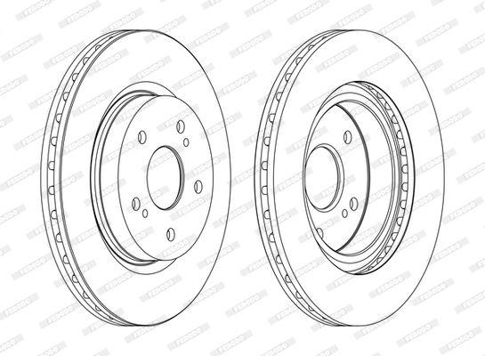 Ferodo DDF1635C Disc Front Grand Vitara 1.9D 2.0 05-15